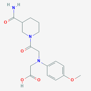 [{2-[3-(Aminocarbonyl)piperidin-1-yl]-2-oxoethyl}(4-methoxyphenyl)amino]acetic acid