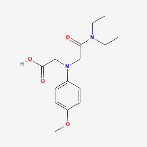 [[2-(Diethylamino)-2-oxoethyl](4-methoxyphenyl)-amino]acetic acid