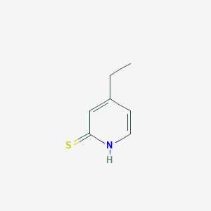 molecular formula C7H9NS B132689 4-Ethyl-1H-pyridine-2-thione CAS No. 147540-97-4