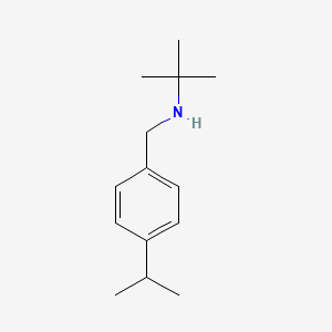 molecular formula C14H23N B13268937 tert-Butyl({[4-(propan-2-yl)phenyl]methyl})amine 
