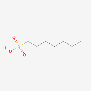 molecular formula C7H16O3S B132690 1-Heptanesulfonic acid CAS No. 149158-18-9