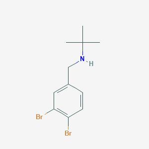 molecular formula C11H15Br2N B13269106 Tert-butyl[(3,4-dibromophenyl)methyl]amine 