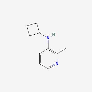 molecular formula C10H14N2 B13269148 N-cyclobutyl-2-methylpyridin-3-amine 