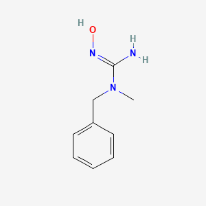 molecular formula C9H13N3O B13269183 1-Benzyl-2-hydroxy-1-methylguanidine 