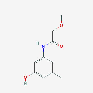 molecular formula C10H13NO3 B13269199 N-(3-Hydroxy-5-methylphenyl)-2-methoxyacetamide 