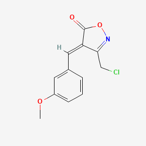 molecular formula C12H10ClNO3 B1326926 (4E)-3-(氯甲基)-4-(3-甲氧基苄基)-异唑-5(4H)-酮 CAS No. 1142199-16-3