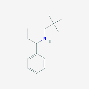 molecular formula C14H23N B13269269 (2,2-Dimethylpropyl)(1-phenylpropyl)amine 
