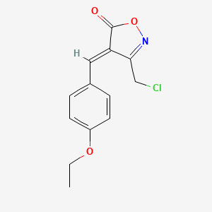 molecular formula C13H12ClNO3 B1326927 (4E)-3-(氯甲基)-4-(4-乙氧基苄基)-异噁唑-5(4H)-酮 CAS No. 1142199-20-9
