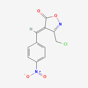 molecular formula C11H7ClN2O4 B1326929 (4E)-3-(氯甲基)-4-(4-硝基苄亚甲基)-异噁唑-5(4H)-酮 CAS No. 1142199-30-1