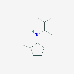 molecular formula C11H23N B13269317 2-methyl-N-(3-methylbutan-2-yl)cyclopentan-1-amine 