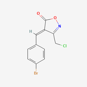 molecular formula C11H7BrClNO2 B1326935 (4E)-4-(4-bromobenzylidene)-3-(chloromethyl)isoxazol-5(4H)-one CAS No. 1142199-54-9