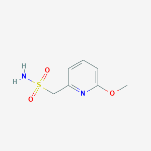 molecular formula C7H10N2O3S B13269406 (6-Methoxypyridin-2-yl)methanesulfonamide 