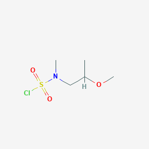 molecular formula C5H12ClNO3S B13269525 N-(2-Methoxypropyl)-N-methylsulfamoyl chloride 