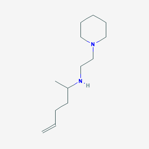 molecular formula C13H26N2 B13269567 (Hex-5-en-2-yl)[2-(piperidin-1-yl)ethyl]amine 
