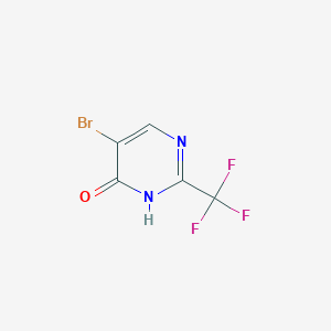 molecular formula C5H2BrF3N2O B13269568 5-Bromo-2-(trifluoromethyl)pyrimidin-4-OL 
