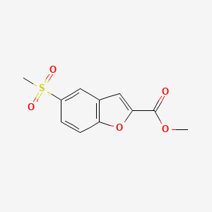 molecular formula C11H10O5S B13269601 Methyl 5-methanesulfonyl-1-benzofuran-2-carboxylate 