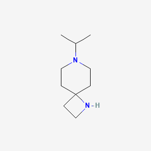 molecular formula C10H20N2 B13269660 7-Isopropyl-1,7-diazaspiro[3.5]nonane 