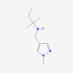 molecular formula C10H19N3 B13269743 [(1-Methyl-1H-pyrazol-4-yl)methyl](2-methylbutan-2-yl)amine 