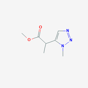 molecular formula C7H11N3O2 B13269816 Methyl 2-(1-methyl-1H-1,2,3-triazol-5-yl)propanoate 