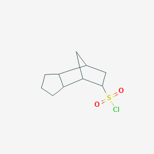 molecular formula C10H15ClO2S B13269825 Tricyclo[5.2.1.0,2,6]decane-8-sulfonyl chloride 