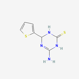 molecular formula C7H8N4S2 B1326988 4-氨基-6-(2-噻吩基)-1,6-二氢-1,3,5-三嗪-2-硫醇 CAS No. 1142208-12-5