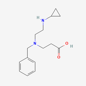 molecular formula C15H22N2O2 B13269921 3-{Benzyl[2-(cyclopropylamino)ethyl]amino}propanoic acid 