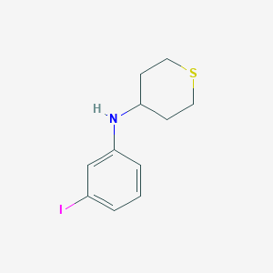 molecular formula C11H14INS B13269928 N-(3-iodophenyl)thian-4-amine 