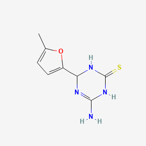 molecular formula C8H10N4OS B1326993 4-氨基-6-(5-甲基-2-呋喃基)-1,6-二氢-1,3,5-三嗪-2-硫醇 CAS No. 1142208-50-1