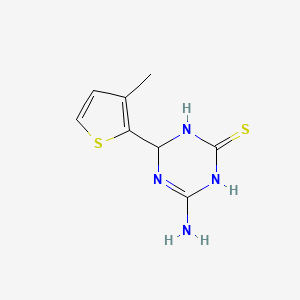 molecular formula C8H10N4S2 B1326994 4-Amino-6-(3-methyl-2-thienyl)-1,6-dihydro-1,3,5-triazine-2-thiol CAS No. 1142208-56-7