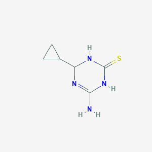 molecular formula C6H10N4S B1326995 4-Amino-6-cyclopropyl-1,6-dihydro-1,3,5-triazine-2-thiol CAS No. 1142208-58-9