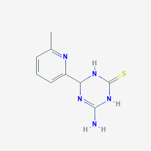 molecular formula C9H11N5S B1326997 4-Amino-6-(6-methylpyridin-2-yl)-1,6-dihydro-1,3,5-triazine-2-thiol CAS No. 1142208-76-1