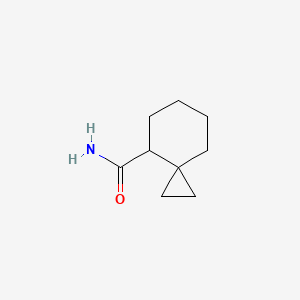 molecular formula C9H15NO B13269971 Spiro[2.5]octane-4-carboxamide 