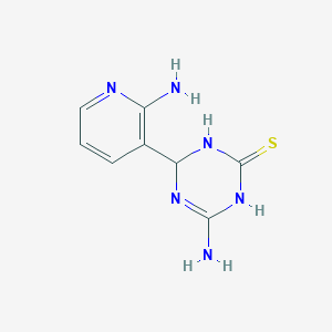 4-Amino-6-(2-aminopyridin-3-yl)-1,6-dihydro-1,3,5-triazine-2-thiol