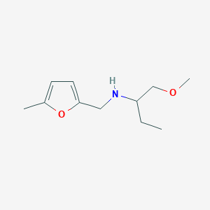 molecular formula C11H19NO2 B13269988 (1-Methoxybutan-2-yl)[(5-methylfuran-2-yl)methyl]amine 