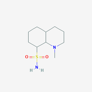 molecular formula C10H20N2O2S B13269993 1-Methyl-decahydroquinoline-8-sulfonamide CAS No. 1461714-32-8