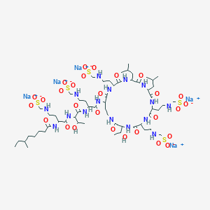 molecular formula C45H85N13O10 B001327 Colistimethate Sodium CAS No. 8068-28-8