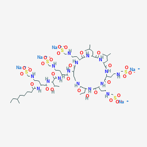 molecular formula C58H105N16Na5O28S5 B001327 Colistin sodium methanesulfonate CAS No. 8068-28-8