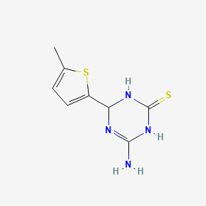 molecular formula C8H10N4S2 B1327000 4-Amino-6-(5-methyl-2-thienyl)-1,6-dihydro-1,3,5-triazine-2-thiol CAS No. 1142201-12-4