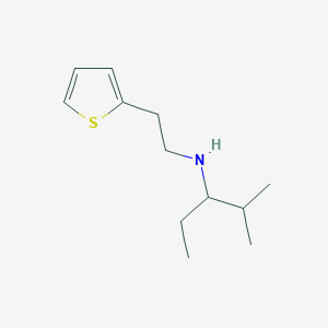 molecular formula C12H21NS B13270090 (2-Methylpentan-3-yl)[2-(thiophen-2-yl)ethyl]amine 