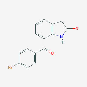 molecular formula C15H10BrNO2 B132701 7-(4-Bromobenzoyl)-1,3-dihydro-2H-indol-2-one CAS No. 91713-91-6