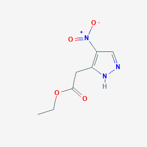 molecular formula C7H9N3O4 B1327015 ethyl (4-nitro-1H-pyrazol-3-yl)acetate CAS No. 1171521-77-9