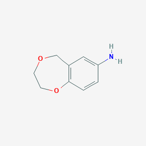 molecular formula C9H11NO2 B1327018 2,3-dihydro-5H-1,4-benzodioxepin-7-amine CAS No. 1134335-02-6