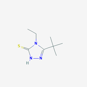 molecular formula C8H15N3S B1327023 5-tert-butyl-4-ethyl-4H-1,2,4-triazole-3-thiol CAS No. 401630-14-6