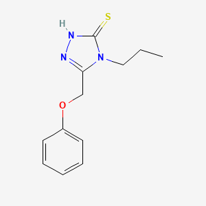molecular formula C12H15N3OS B1327024 5-(苯氧甲基)-4-丙基-4H-1,2,4-三唑-3-硫醇 CAS No. 1134335-21-9