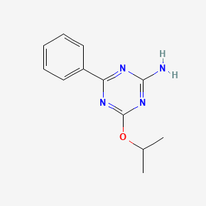 molecular formula C12H14N4O B1327025 4-异丙氧基-6-苯基-1,3,5-三嗪-2-胺 CAS No. 400839-36-3