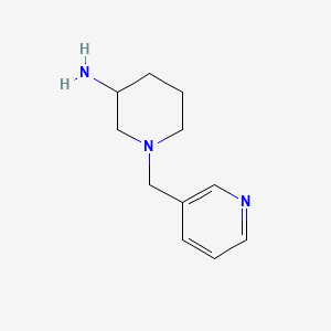 molecular formula C11H17N3 B1327026 1-(吡啶-3-基甲基)哌啶-3-胺 CAS No. 1158689-23-6