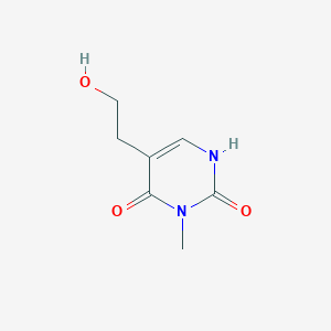 molecular formula C7H10N2O3 B1327029 6-hydroxy-5-(2-hydroxyethyl)-1-methylpyrimidin-2(1H)-one CAS No. 1142201-85-1