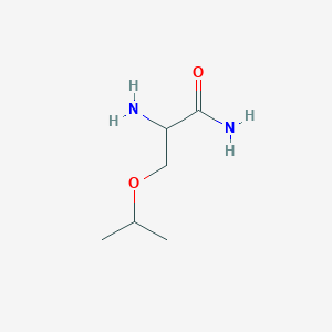 molecular formula C6H14N2O2 B13270518 2-Amino-3-(propan-2-yloxy)propanamide 