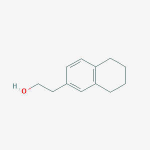 molecular formula C12H16O B13270602 2-(5,6,7,8-Tetrahydronaphthalen-2-yl)ethan-1-ol 