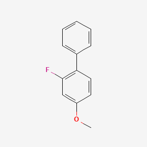 molecular formula C13H11FO B13270615 2-Fluoro-4-methoxybiphenyl 